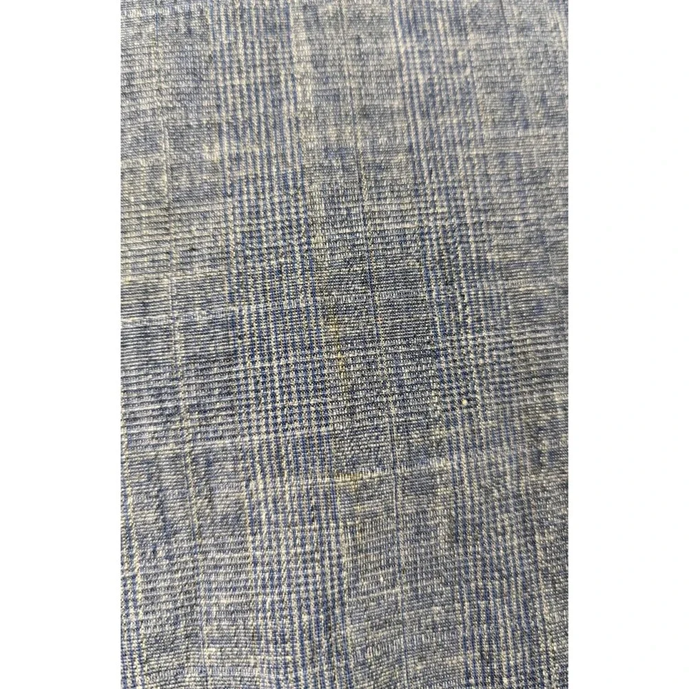 Taylor Stitch Shirt Men 42 Blue Organic Cotton Short Sleeve Button Up READ